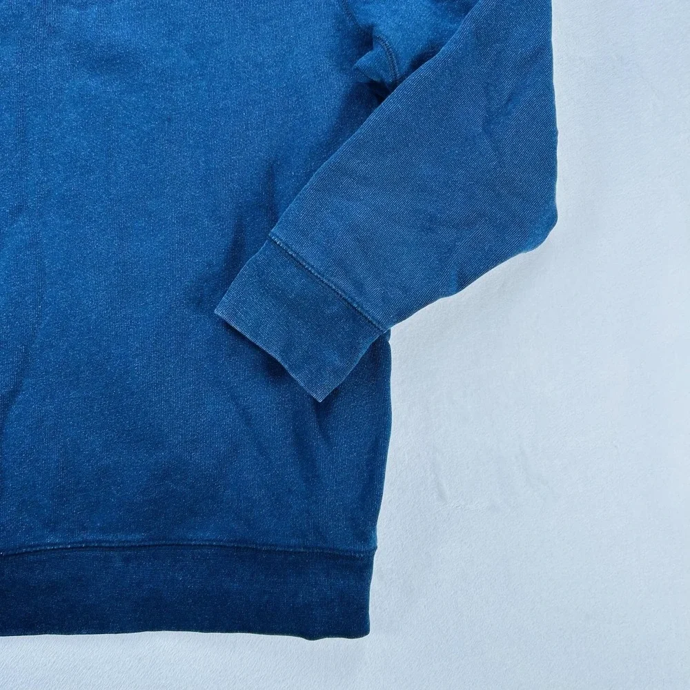 Levi's Hoodie Mens 2XL Blue Full Zip Fleece Sweatshirt Red Tab Logo Jacket